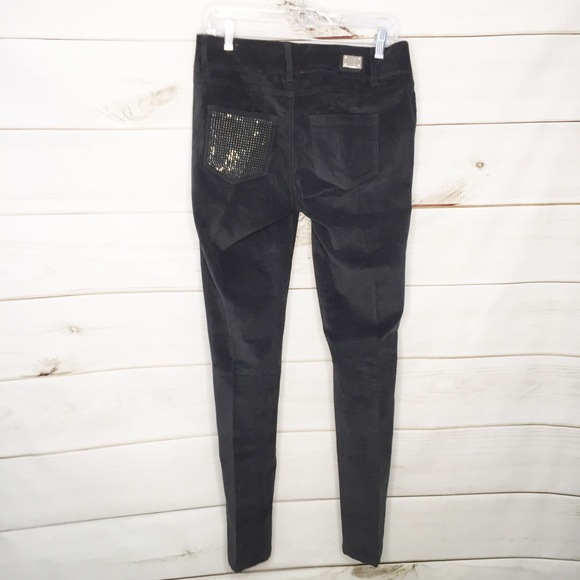 VO JEANS Gray Velour Pants Rhinestones Bling NWOT - Picture 5 of 10